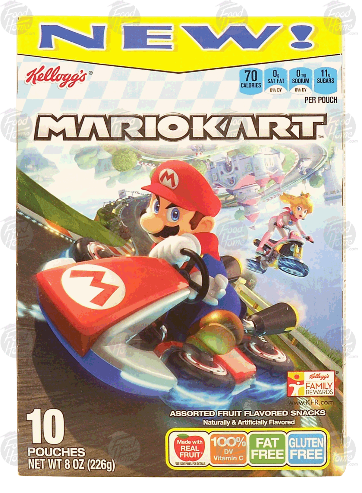 Kellogg's  Mariokart assorted fruit flavored snacks Full-Size Picture